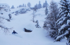 Waite deep storm skiing in Aiguilles Rouges